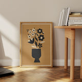 Abstract Blooms - Daisy gold