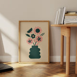 Abstract Blooms - Primrose pink