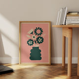 Abstract Blooms - Primrose pink