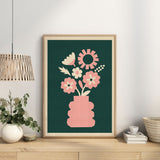 Abstract Blooms - Primrose pink