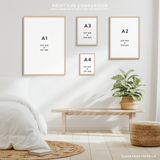 Retro Guitar Personalised Print