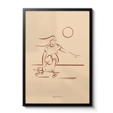 Cruising Skate Art Print