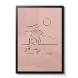 Cruising Skate Art Print