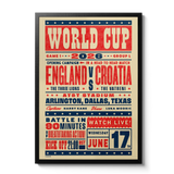 World Cup 2026 Poster #1 - England Vs Croatia