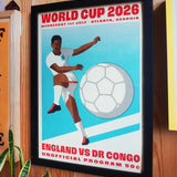 World Cup 2026 Poster #2 - England Vs DR Congo