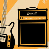 Retro Guitar Personalised Print