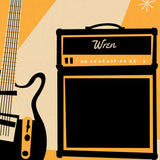 Retro Guitar Personalised Print