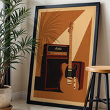 Guitar Amp Personalised Print