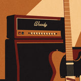 Guitar Amp Personalised Print