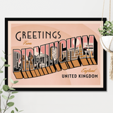 Greetings from Birmingham - Giclée Print