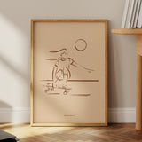 Cruising Skate Art Print