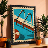 Holiday Stamp Swim Steps