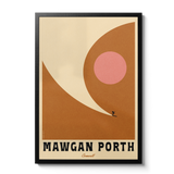 Minimal Mid-Century Surf Personalised Print