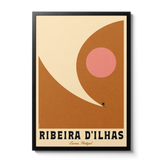 Minimal Mid-Century Surf Personalised Print