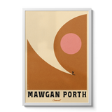 Minimal Mid-Century Surf Personalised Print