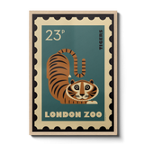 London Zoo Stamp collection print - Tiger