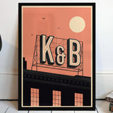 Name In Lights Personalised Print