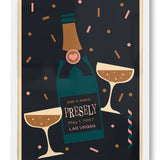 Champagne Personalised Print