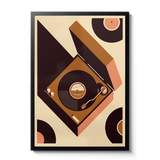 Record Player Personalised Print