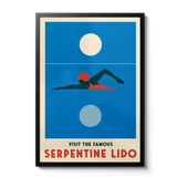 Swim 'Sunset' Personalised Print