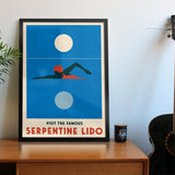 Swim 'Sunset' Personalised Print