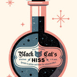 BLACK CAT'S HISS - Giclée print