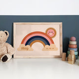 Rainbow Name Personalised Print - Landscape