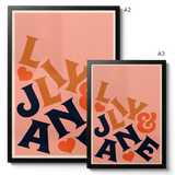 Tumble Type Personalised Print (Serif type)